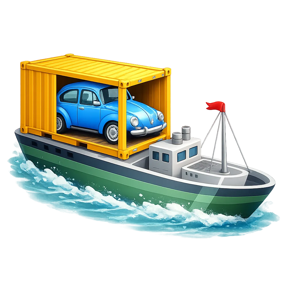 Fusca no navio
